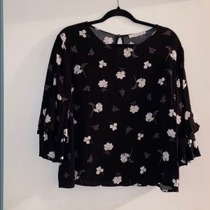 LUSH floral blouse